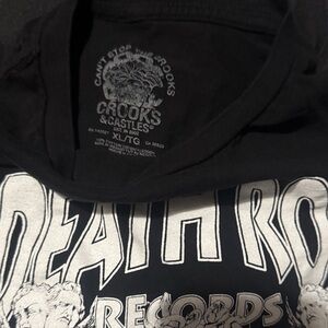 Crooks & Castles Black and White Graphic T-Shirt